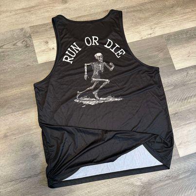 Run or Die Tank Top - Black.