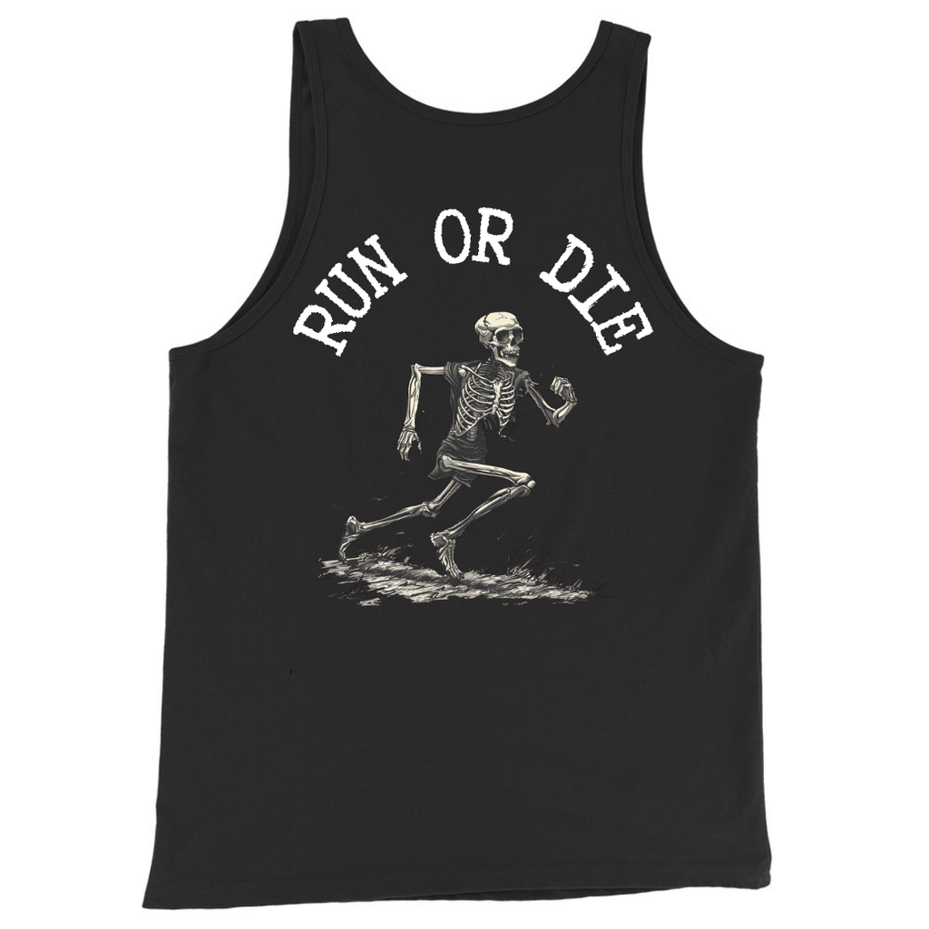 Run or Die Tank Top - Black.