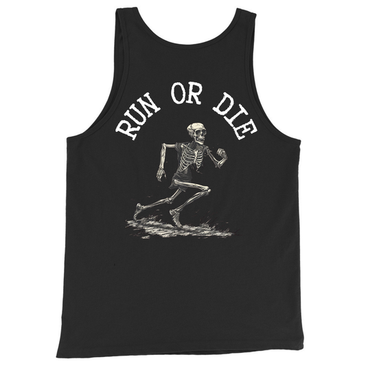 Run or Die Tank Top - Black