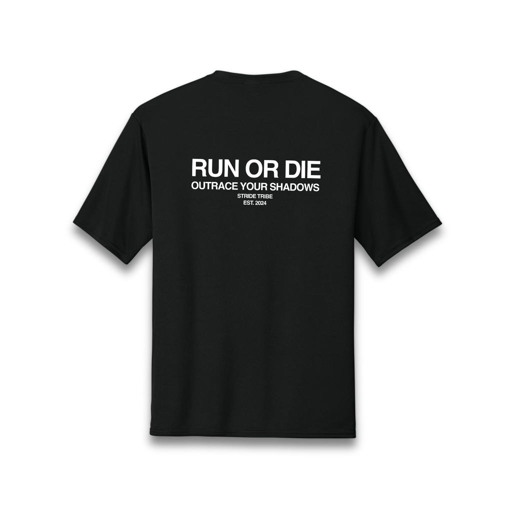 Run or Die Core Performance Tee - Black