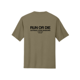 Run or Die Core Performance Tee - Brown