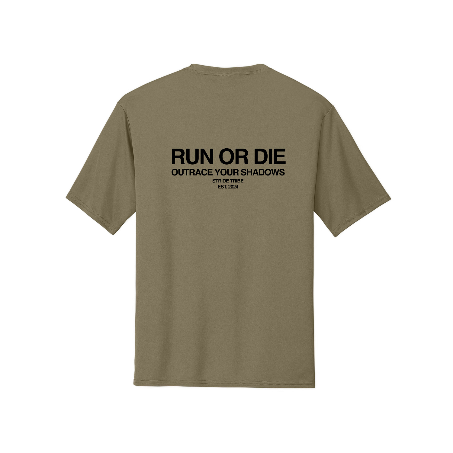Run or Die Core Performance Tee - Brown