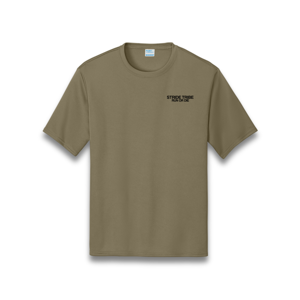 Run or Die Core Performance Tee - Brown