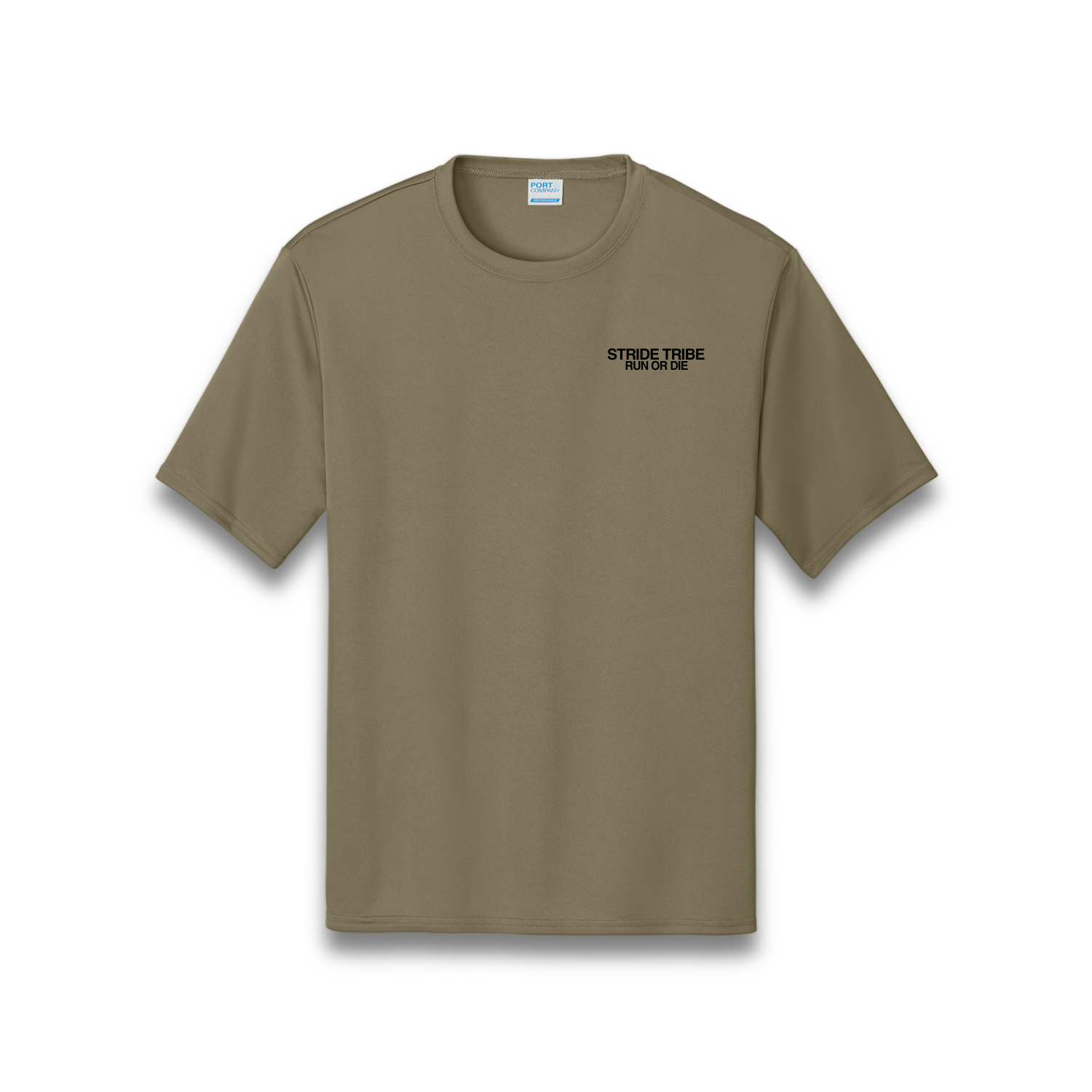 Run or Die Core Performance Tee - Brown
