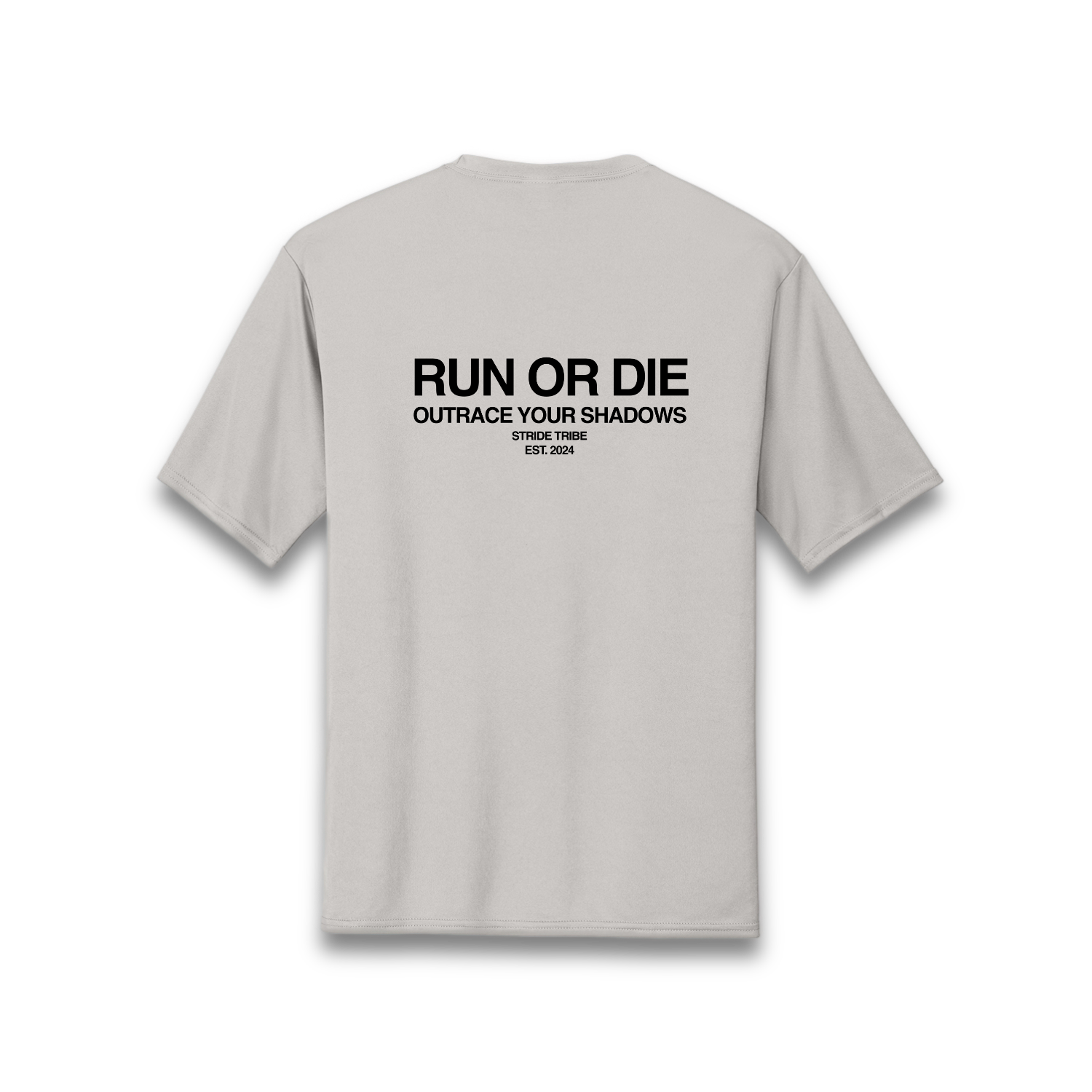 Run or Die Core Performance Tee - Silver