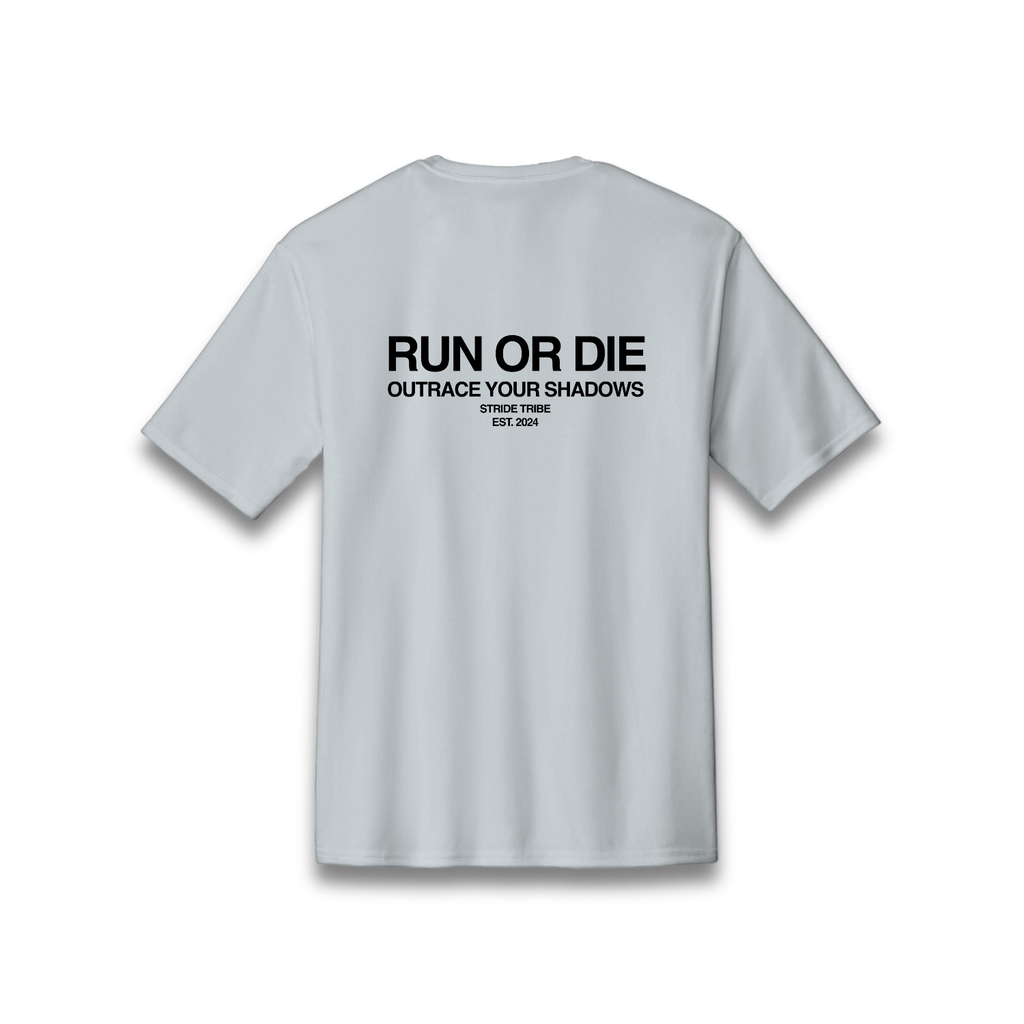 Run or Die Core Performance Tee - White