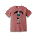 Born to Endure Casual Tee in Crimson, front
