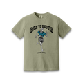 Born to Endure Casual Tee in Sandstone, front